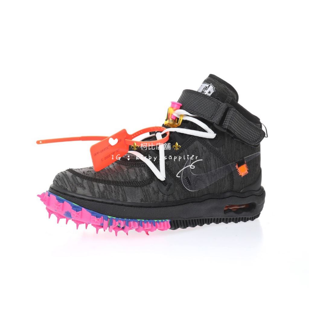 Off-White x Nike Air Force 1 Mid Black 高筒黑