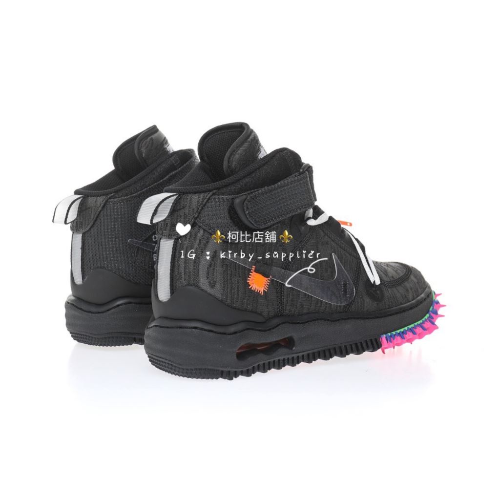 Off-White x Nike Air Force 1 Mid Black 高筒黑